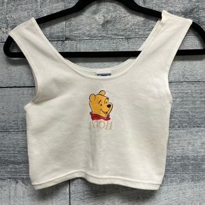 X large Disney Pooh crop top Pooh bear new